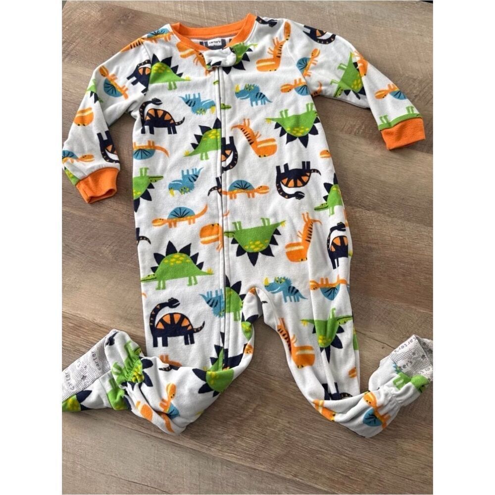 Set of (2) Carter's one piece pajamas - like new condition | 2T - Picture 4 of 5